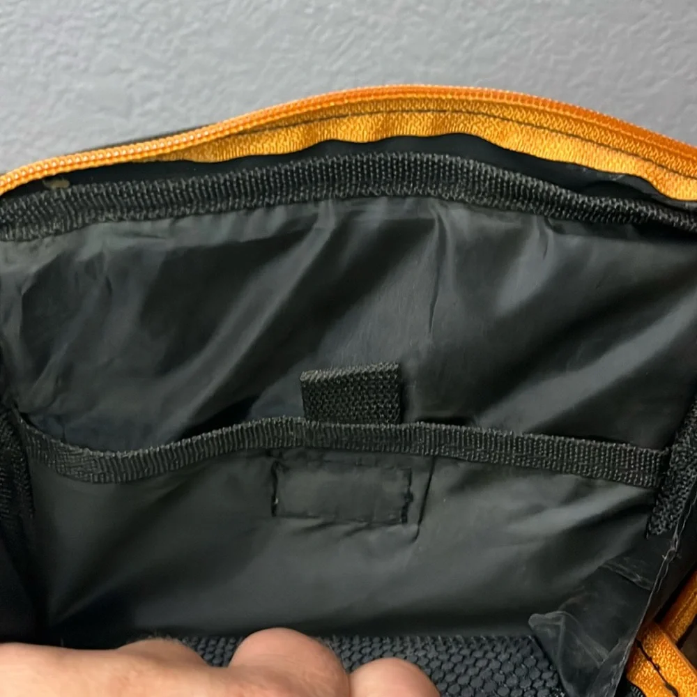 Black and Orange Men's Crossbody Bag